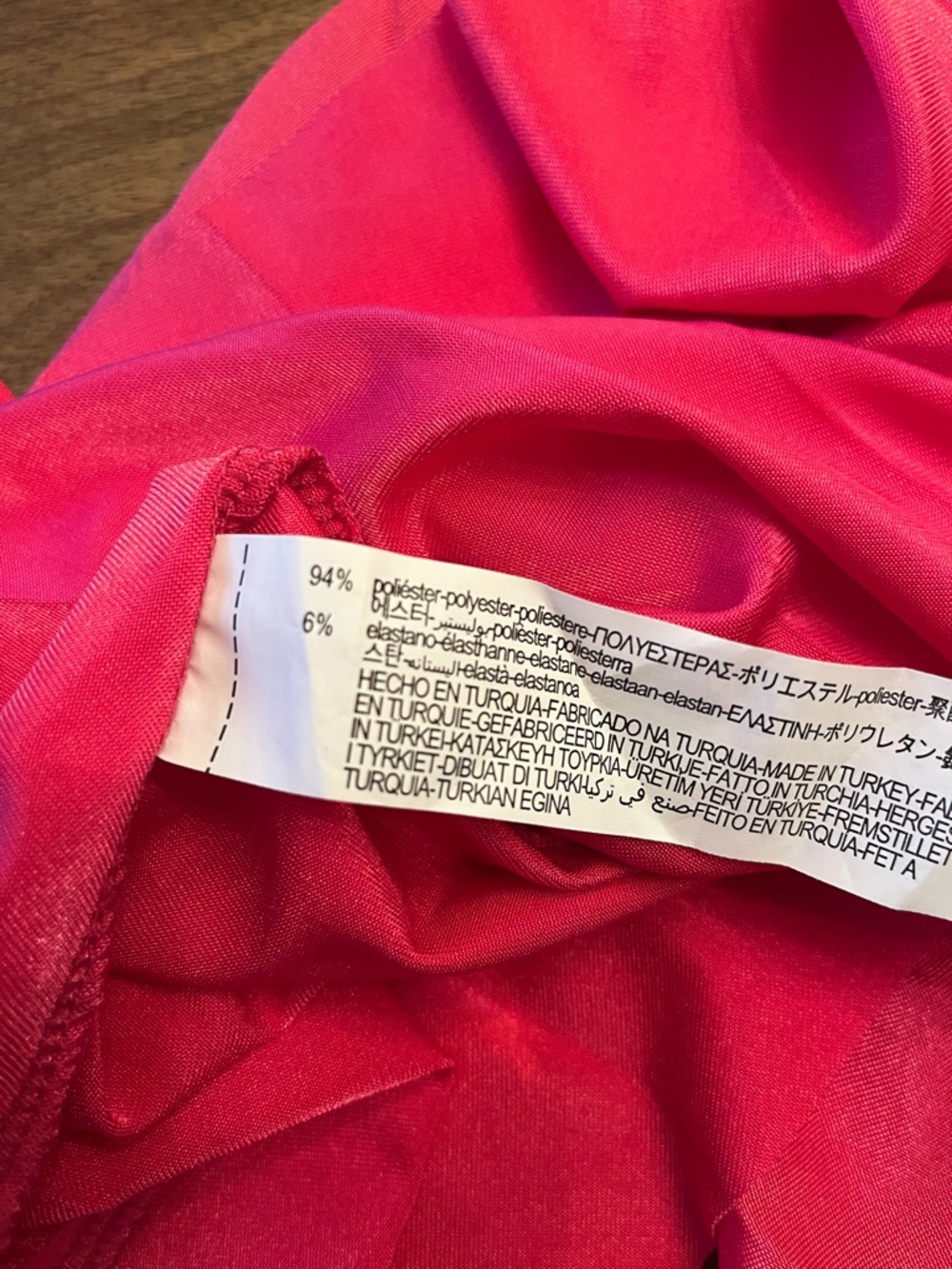 Zara Hot Pink V-Neck Spaghetti Strap Pleated Maxi Dress size Medium - Picture 4 of 4